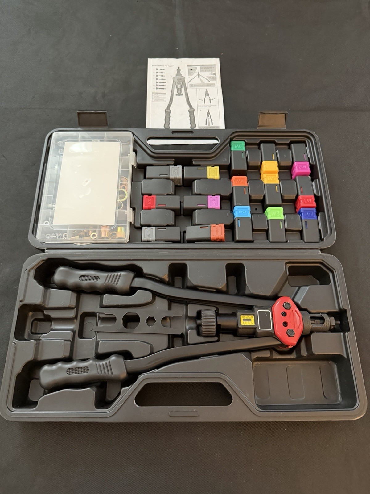 DKwoeshg 16″ Professional Rivet Nut Tool Kit – Lever-Style Rivnut Tool
