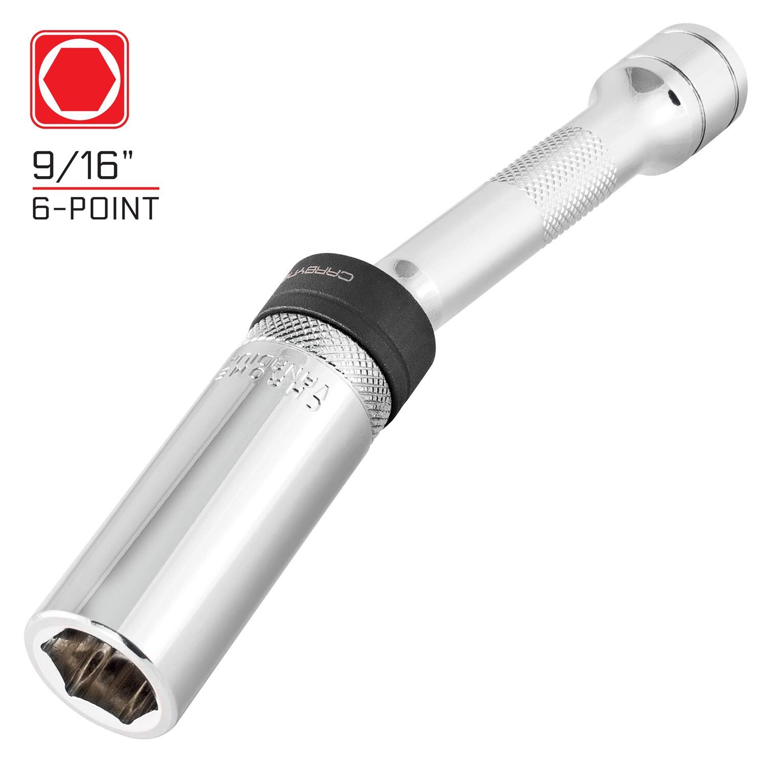 CARBYNE 9/16-inch 6″ Magnetic Swivel Spark Plug Socket