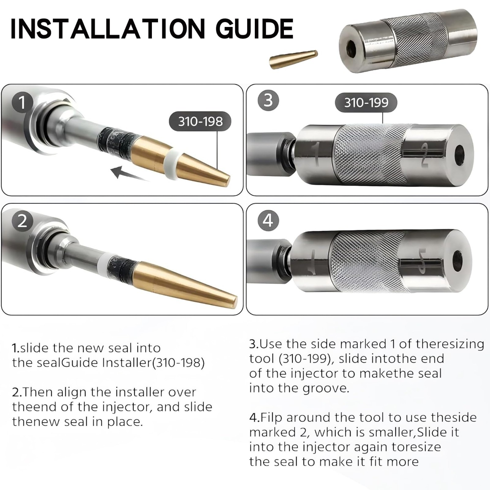 Fuel Injector Seal Installer Tool for 3.0L 5.0L V8 Engines – Land Rover Jaguar C