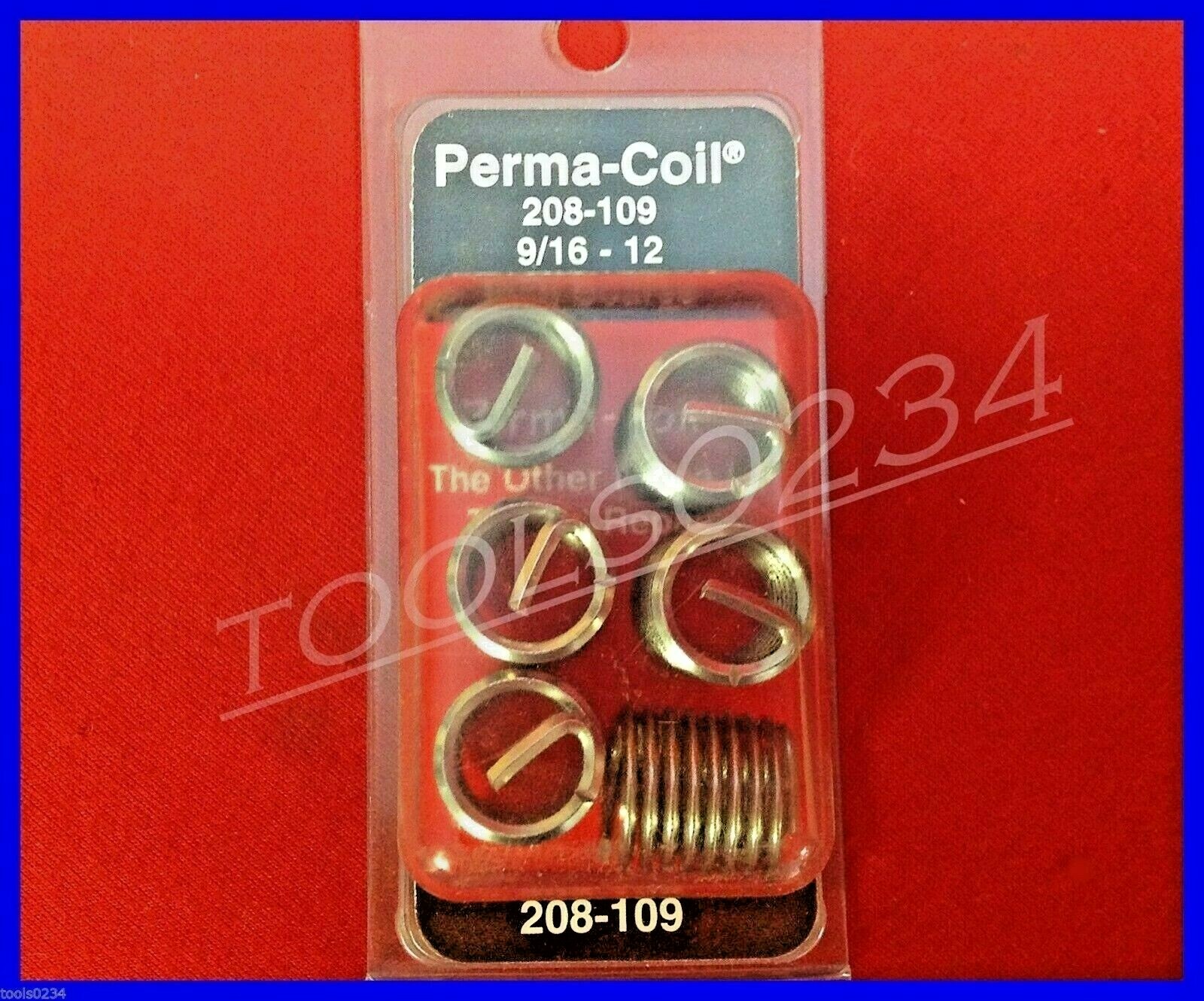 9/16-12 NC Thread Repair Inserts Perma Coil 208-109 Fits Heli Pack of 6 USA