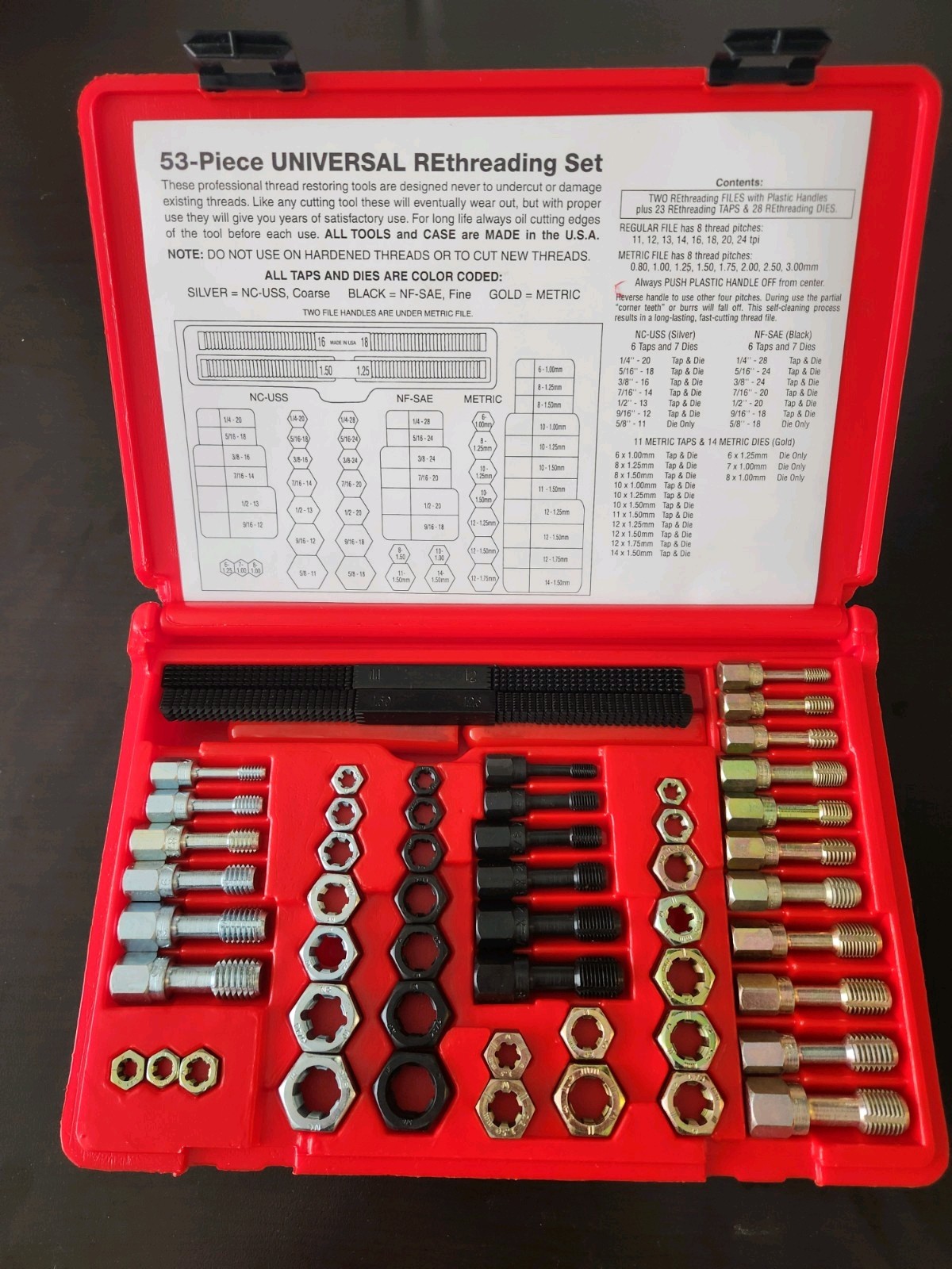 CTA 8240 – 53 PC. Master Rethreading Set