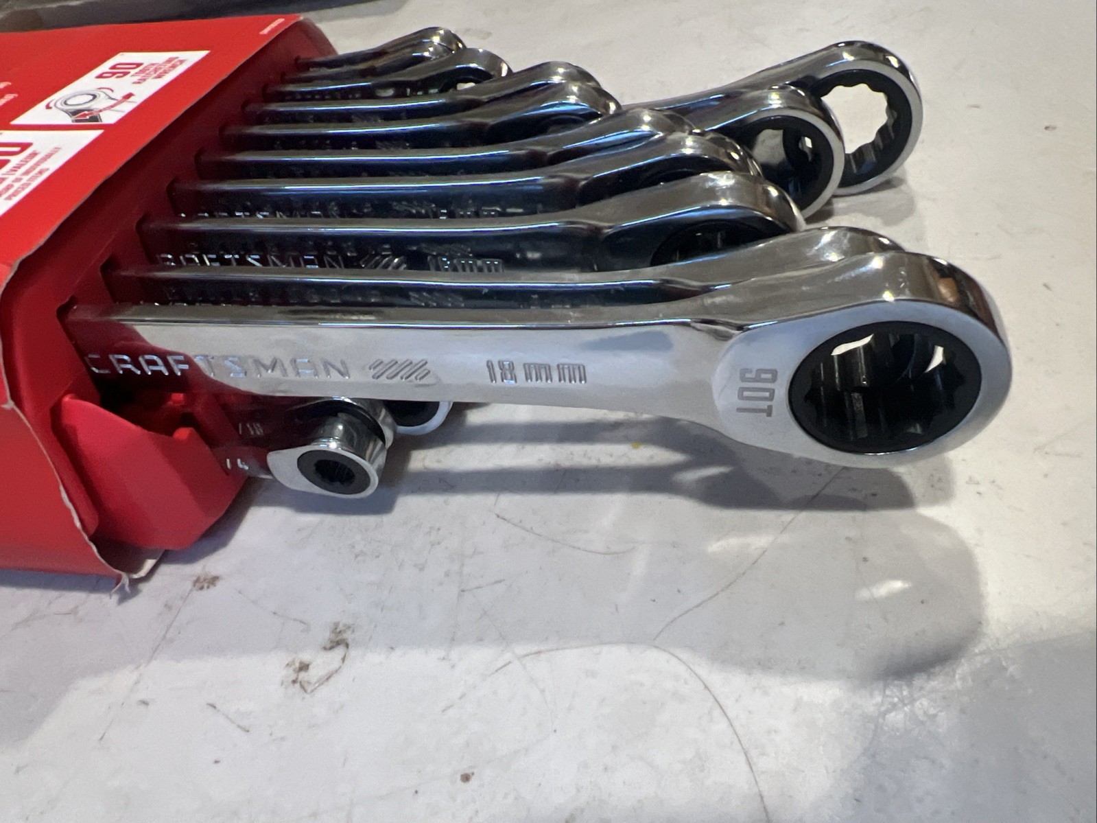 Craftsman 20pc Ratcheting Combination Wrench Set SAE Metric 90t CMMT87220 NEW