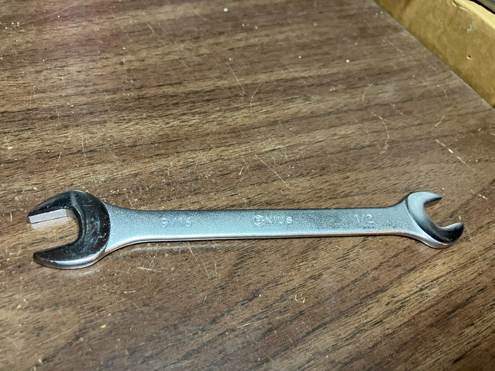 Genius Tools 1/2 x 9/16″ Open End Wrench 771618