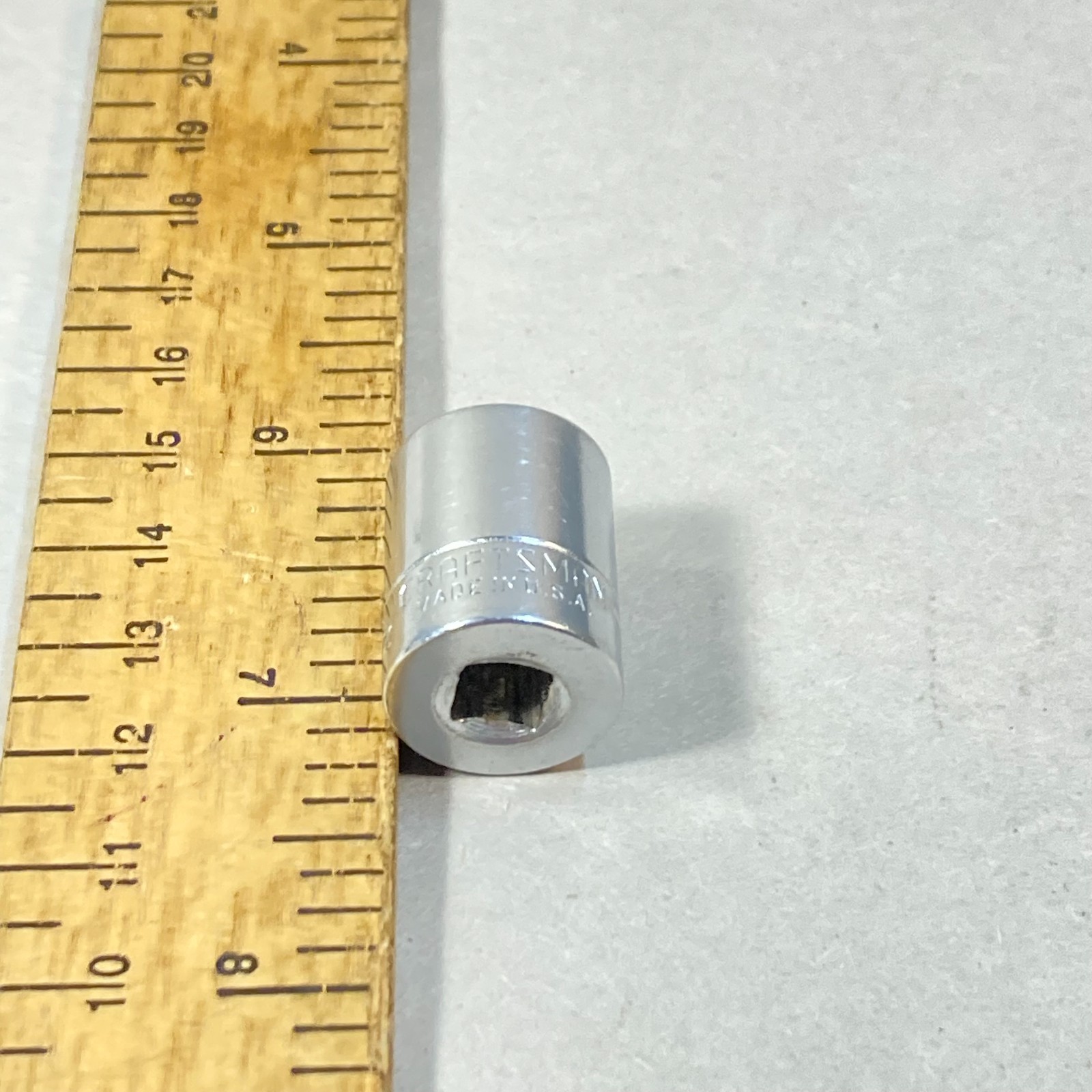 Craftsman 1/2″ Socket 1/4″ Drive 6 Point -V- #43499 USA