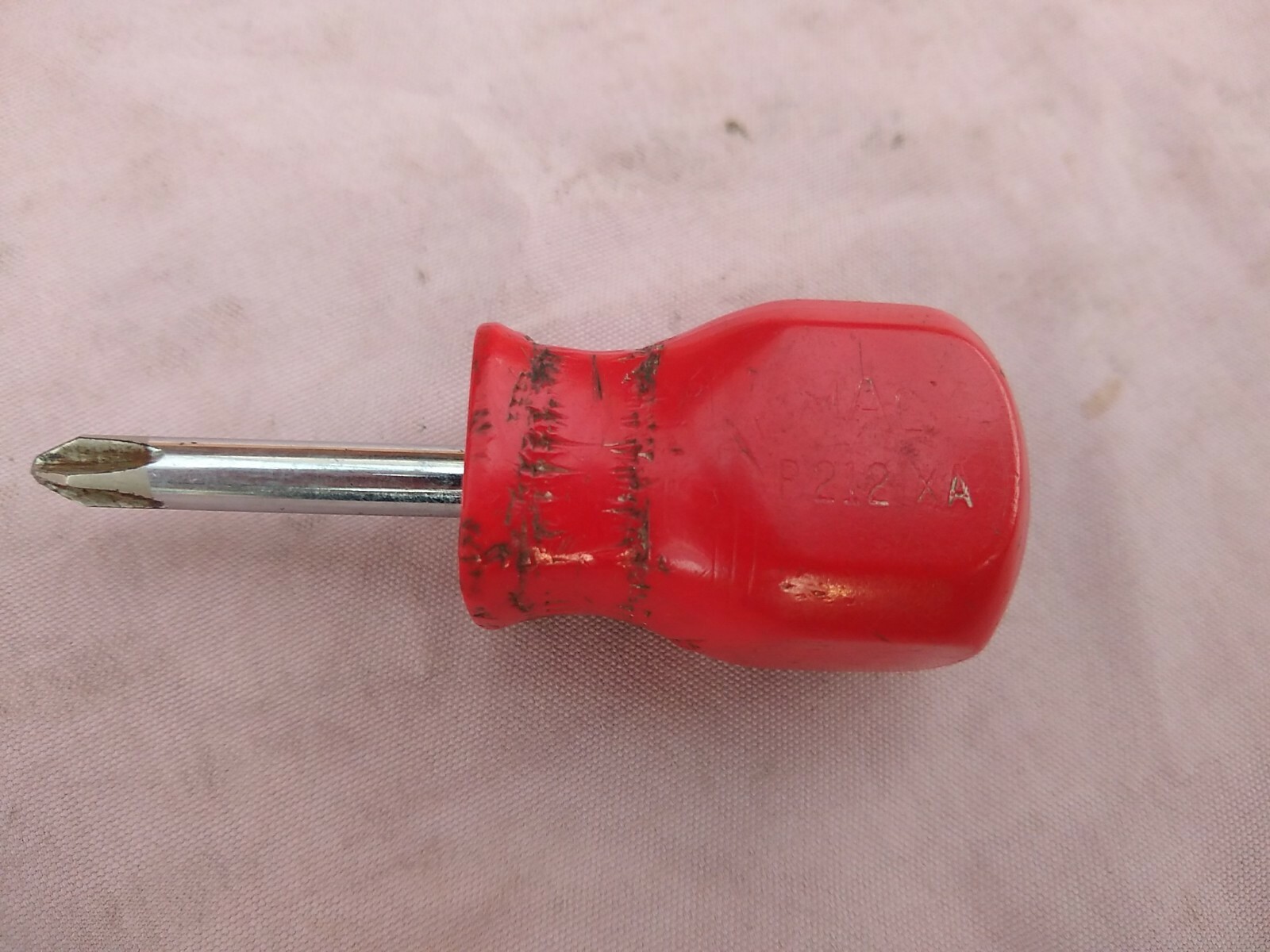 Mac Tools P212XA Philips Stubby Red Hard Handle Screwdriver