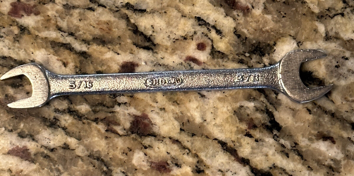 Vintage Showa 9/16 In X 5/8 In SAE Open End Wrench Japan