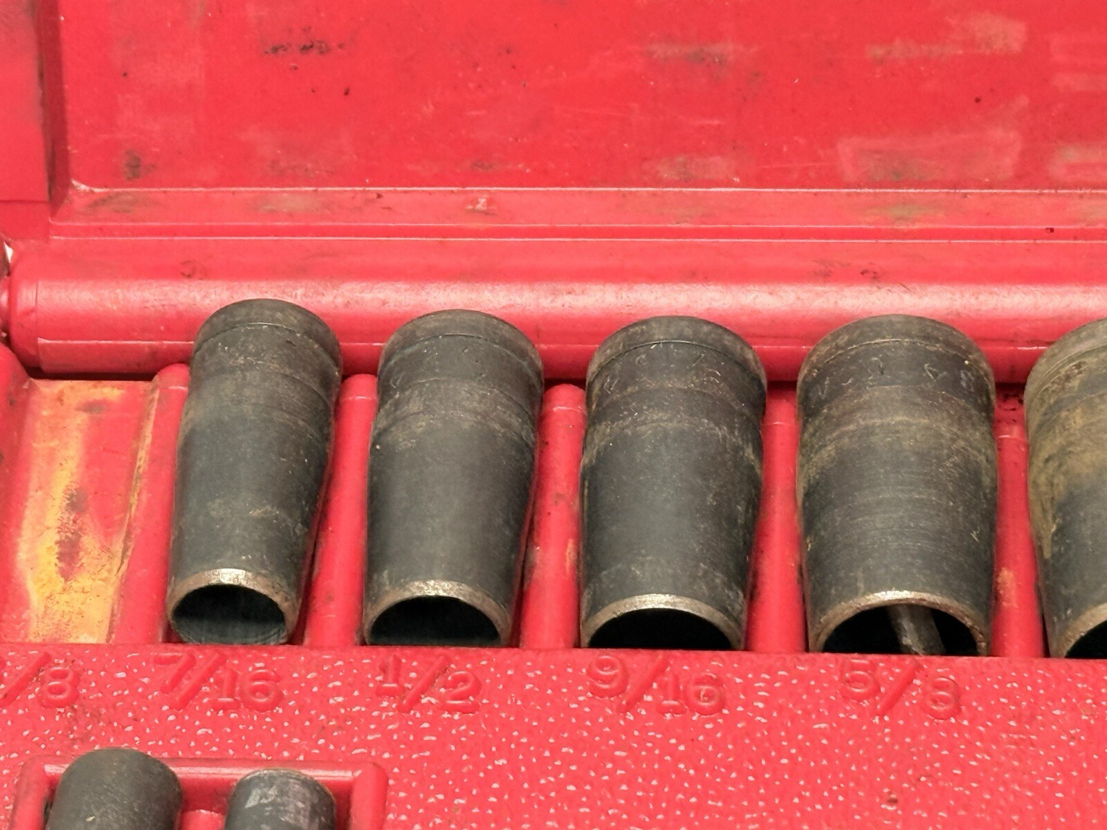 Blue point gasket punch set 11 pc with Red Case PGH8A USA Missing 3/8