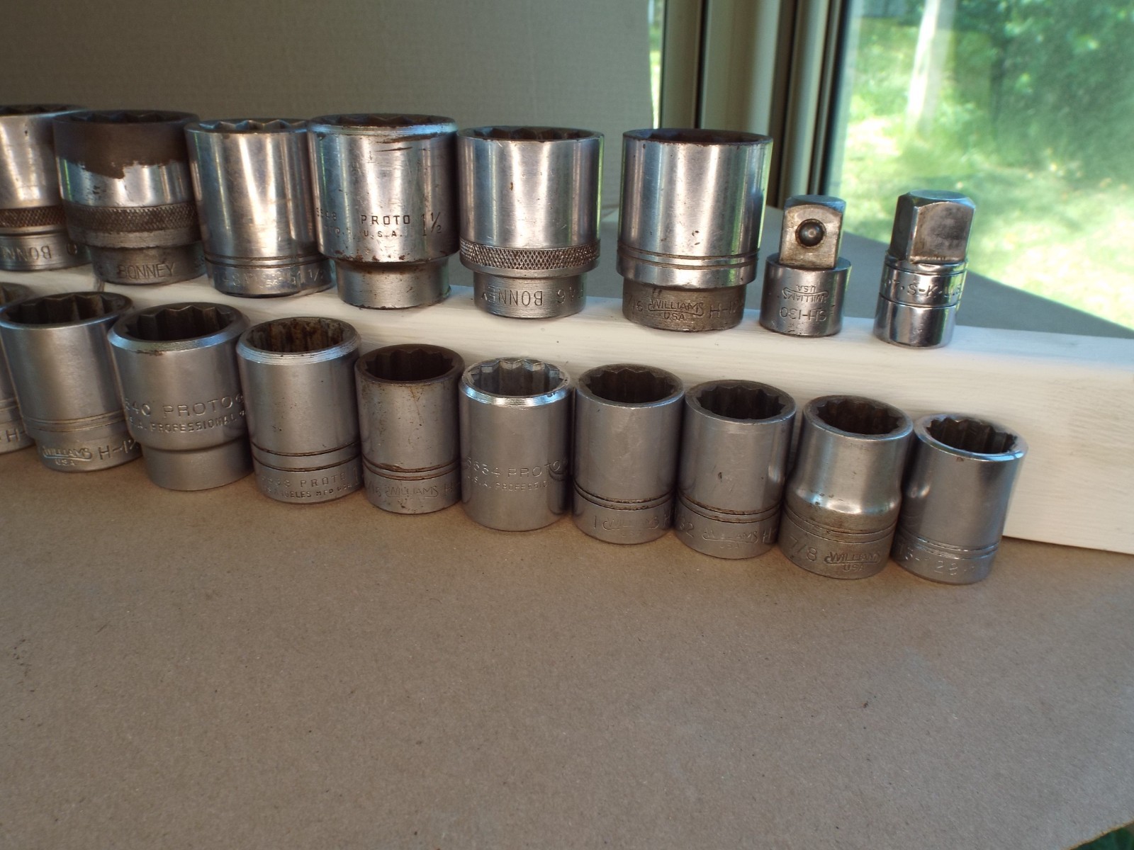 VTG 25 Pc 3/4″ Dr USA Socket Williams Proto Bonney Etc.. 7/8 – 1-5/8 Work (Read