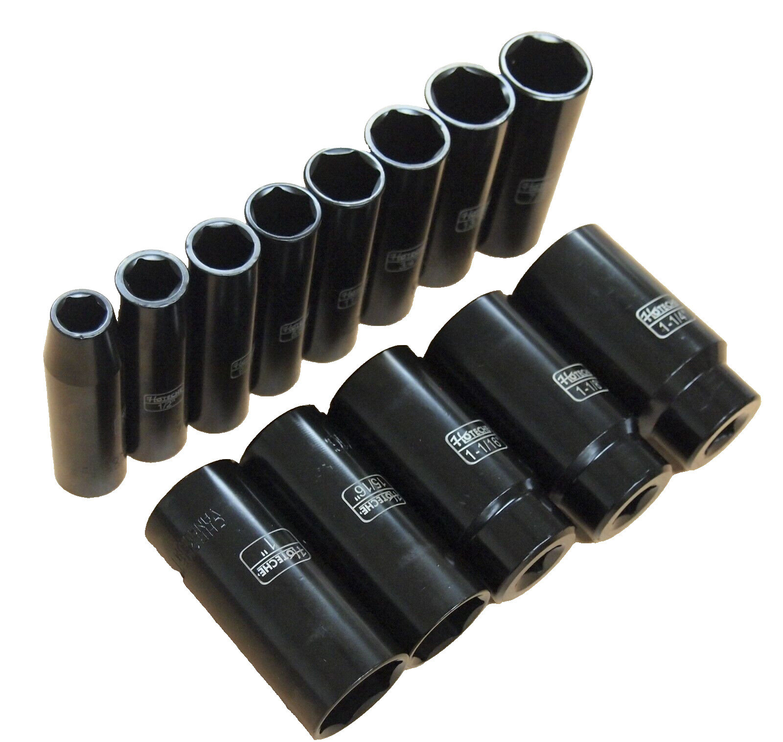13 PC 1/2″ Dr. Deep Impact Socket Set SAE 6-Pt 7/16″ TO 1-1/4″ 206413