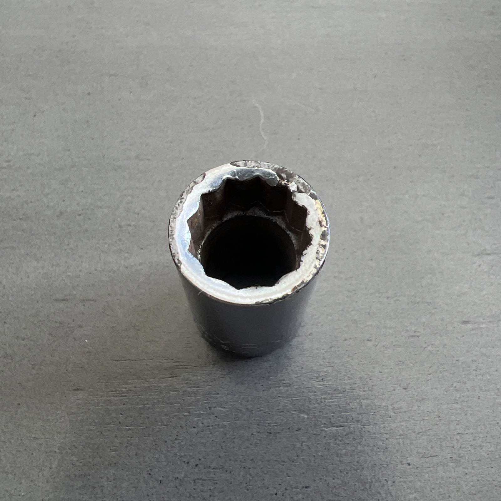 Craftsman -G- 7/16″ 12 Point Shallow Chrome Socket 3/8″ Drive 44332 USA