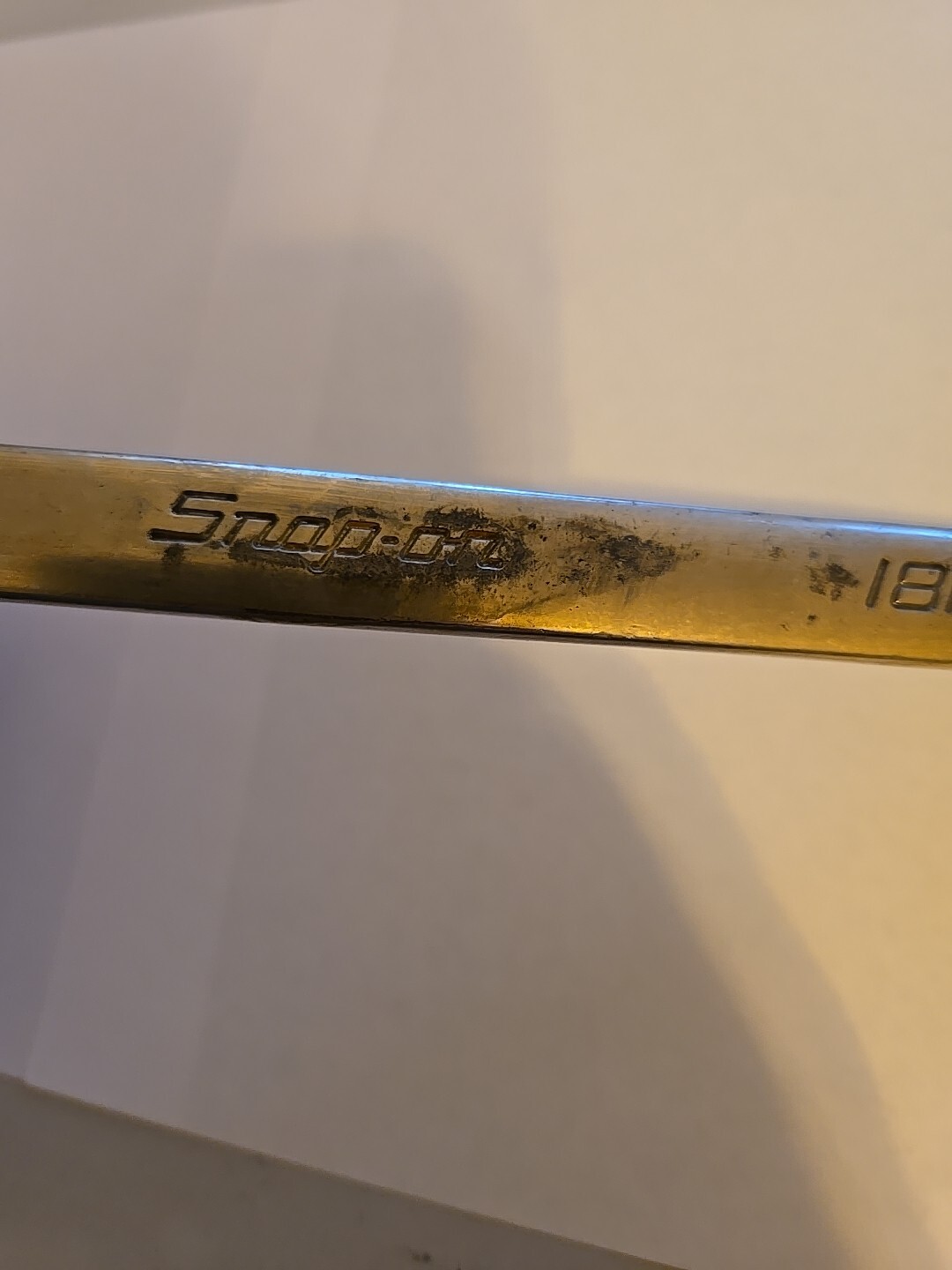 Snap On 18MM 12PT Long Chrome Combination Wrench OEXLM18B
