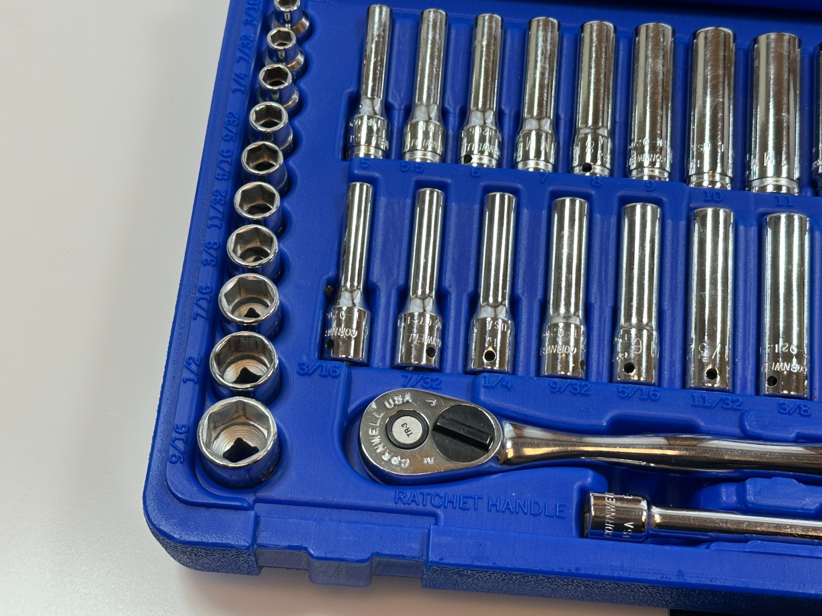 🇺🇸 Cornwell USA TS047SSFT 47pc 1/4” Drive Super Set, 6PT w/ Fine Tooth Ratchet