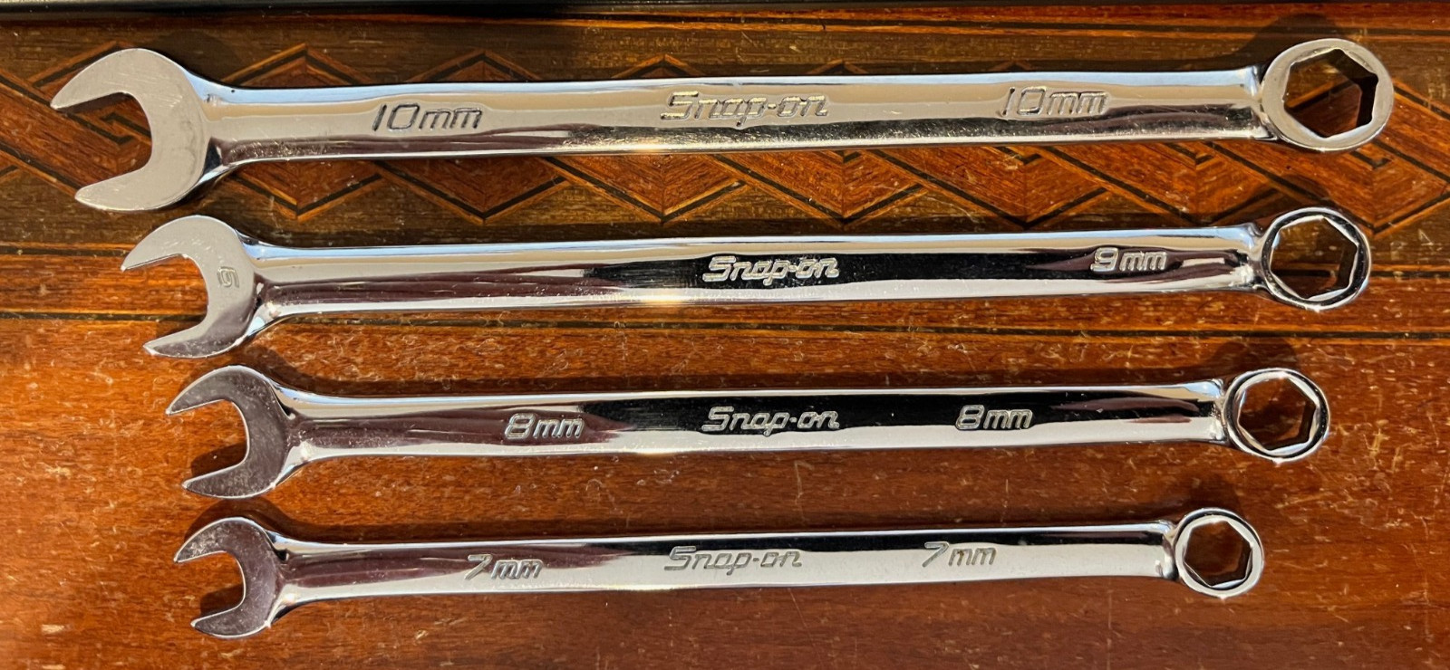 Snap-on OSHM713 13Pc Metric Combination Wrench Set 7MM-19MM 6 Point SAVE!!
