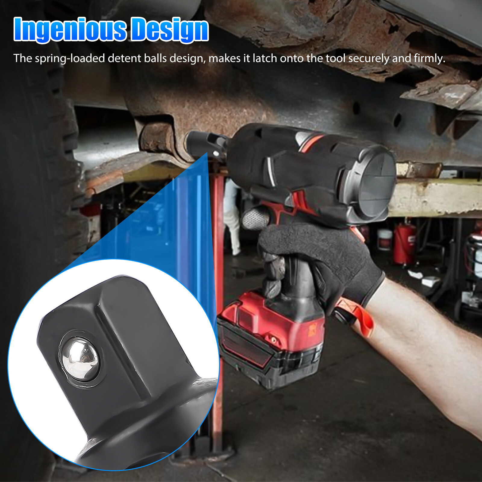 3Pcs 1/4″ 3/8″ 1/2″ Drive Swivel Impact Universal Joint Sockets Adapter Tool Set