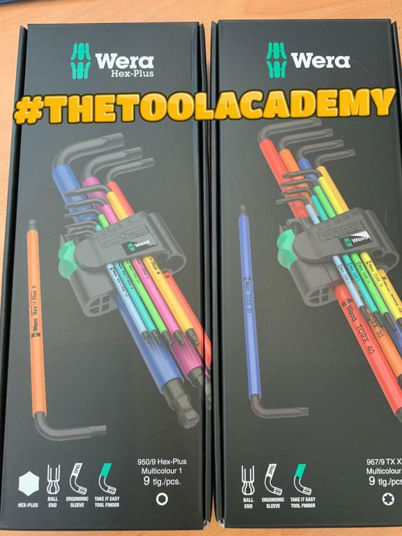 Wera Tools Colour Torx Star Set Extra Long T8 – T40 + Hex Allen Key Set 1.5-10mm