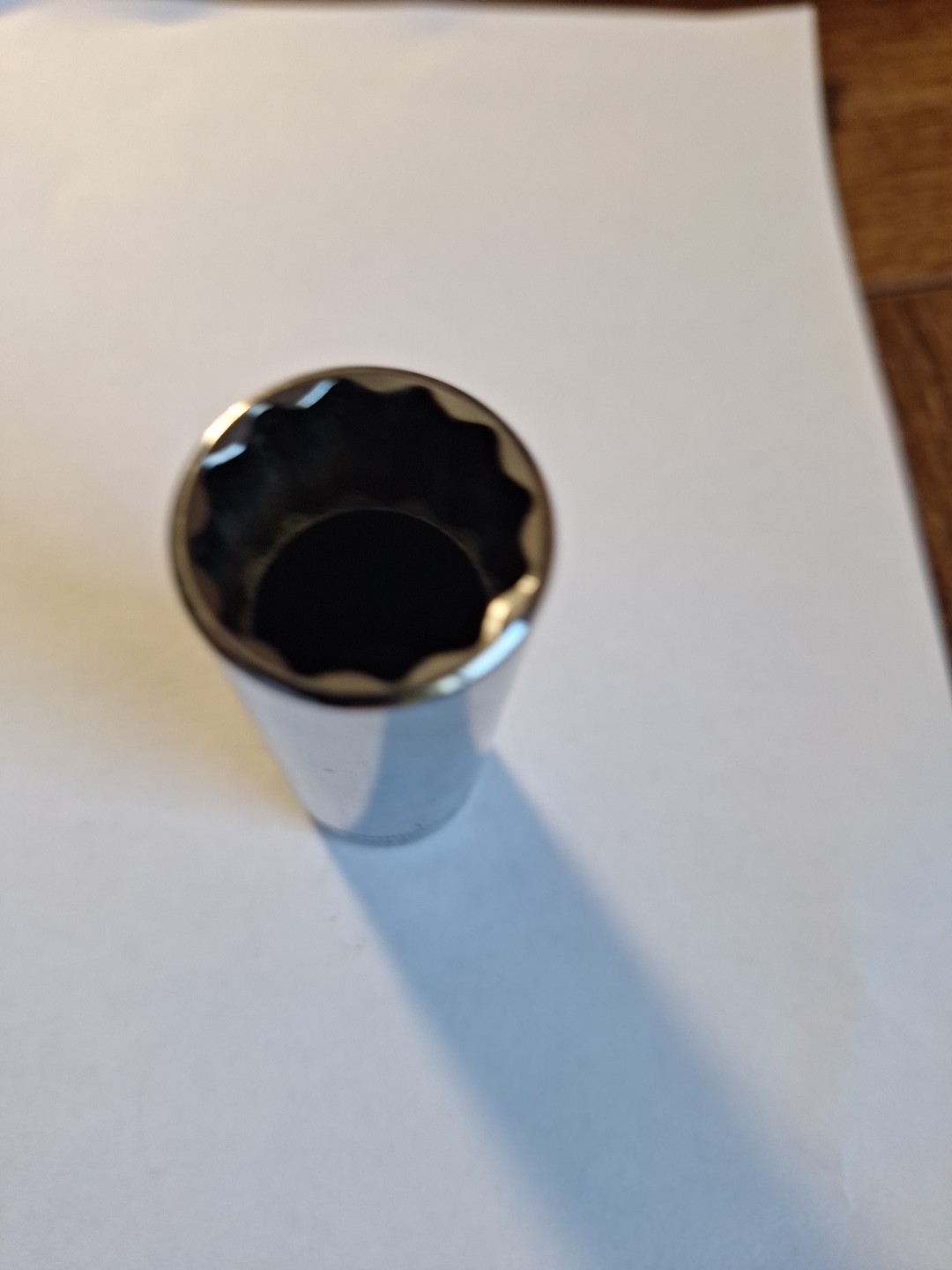 Snap-On Tools 19mm 3/8″ Drive Metric 12 Point Deep Chrome Socket. USA SFM19