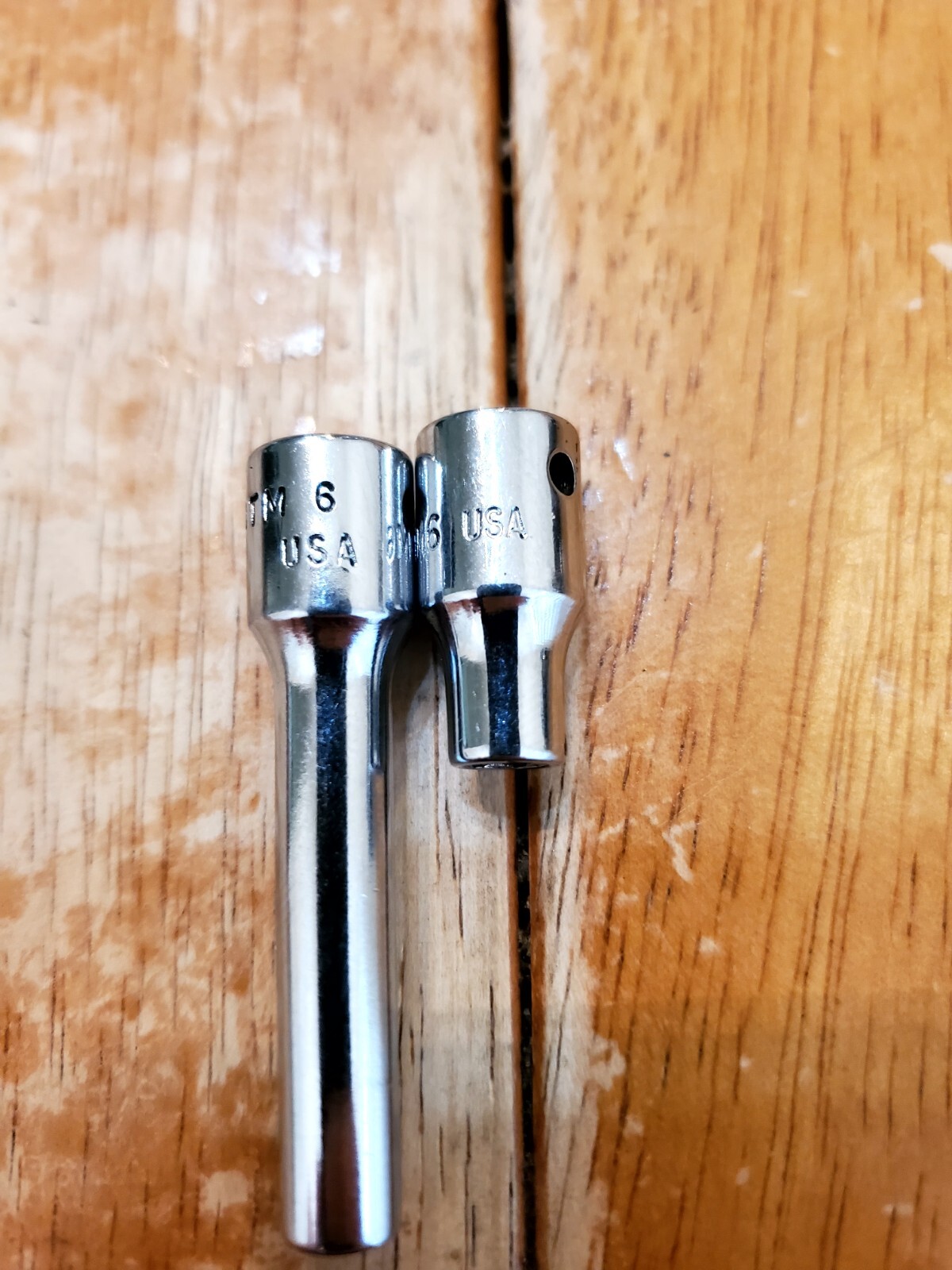 Snap On 1/4 Drive 3/16 6PT Shallow Deep Sockets Lot Of 2