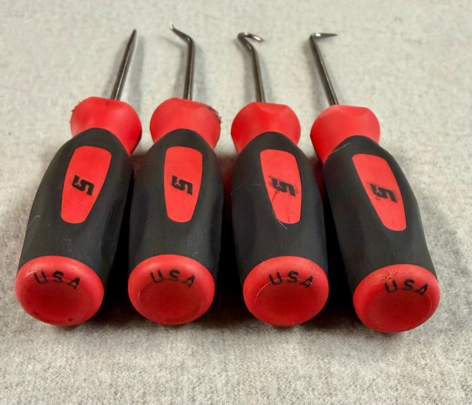 Snap-on Mini Pick Set Short SGASA204CR Long SGLASA204CR 8pc Hook O-Ring Tools