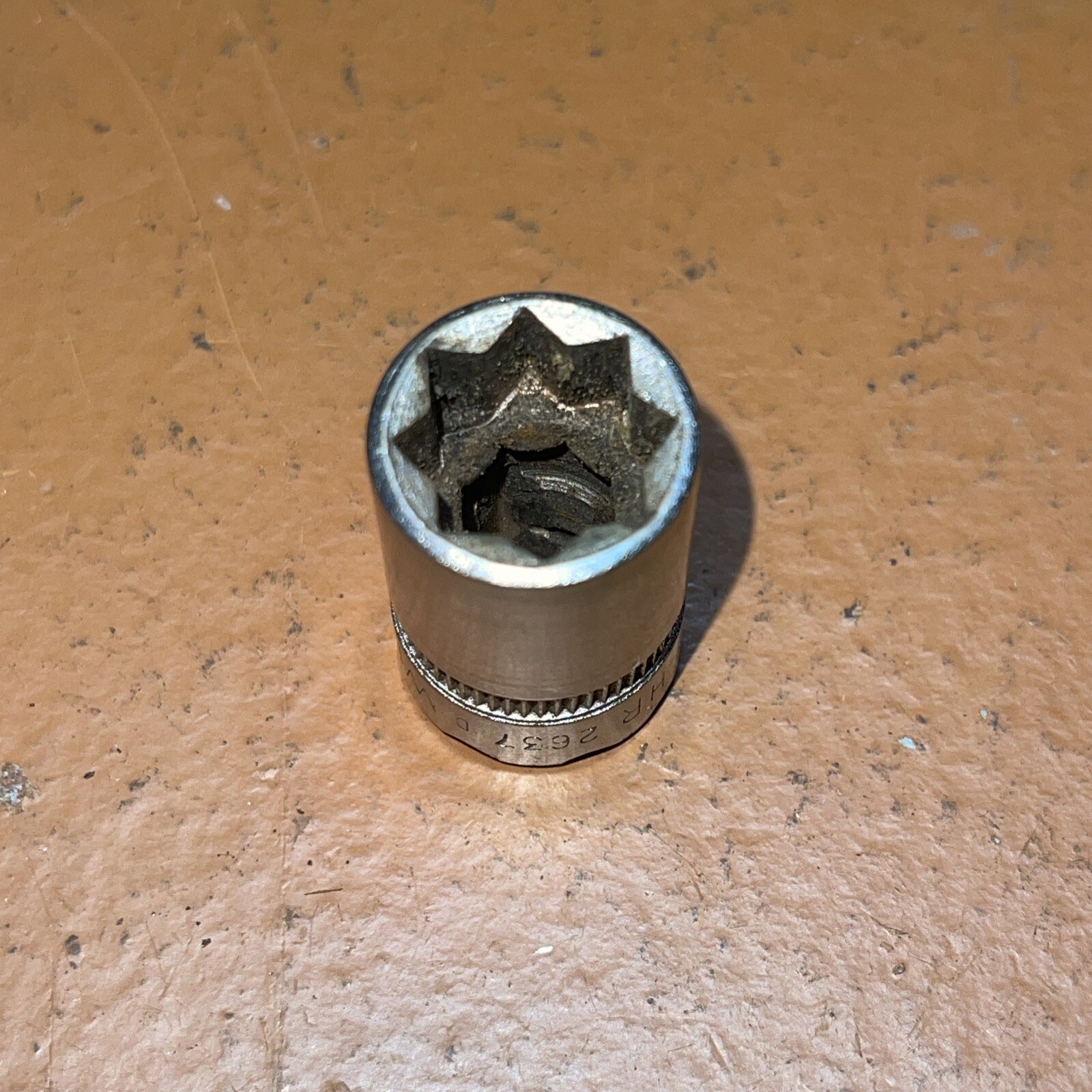 Wizard USA HR 2637 7/16 In SAE 3/8″ Drive 8 Point Double Square Socket