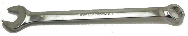Armstrong 1″ Offset Combination 12 Pt Polished Chrome Wrench 14″ 25-232 USA Used