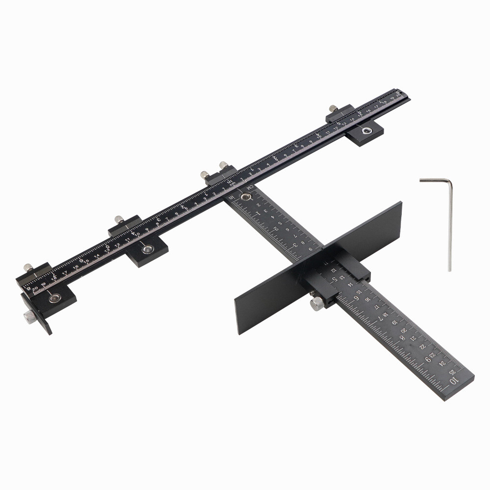Cabinet Hardware Jig Adjustable Punch Locator Handle Template Tools Drill Guide