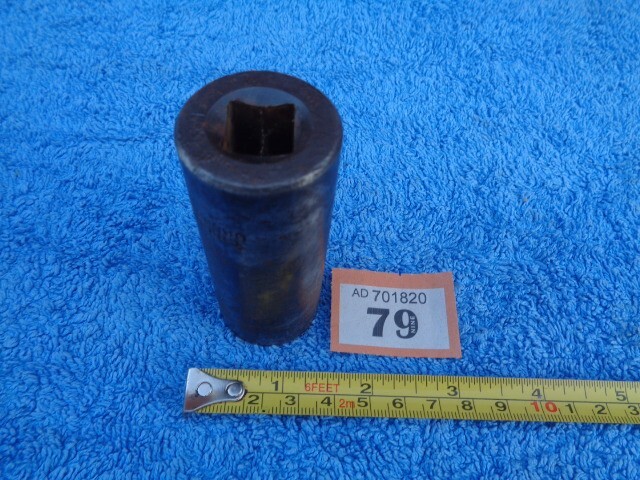 1/2″ Drive 22mm Hex, 78mm Long Deep Impact Socket LOT #79