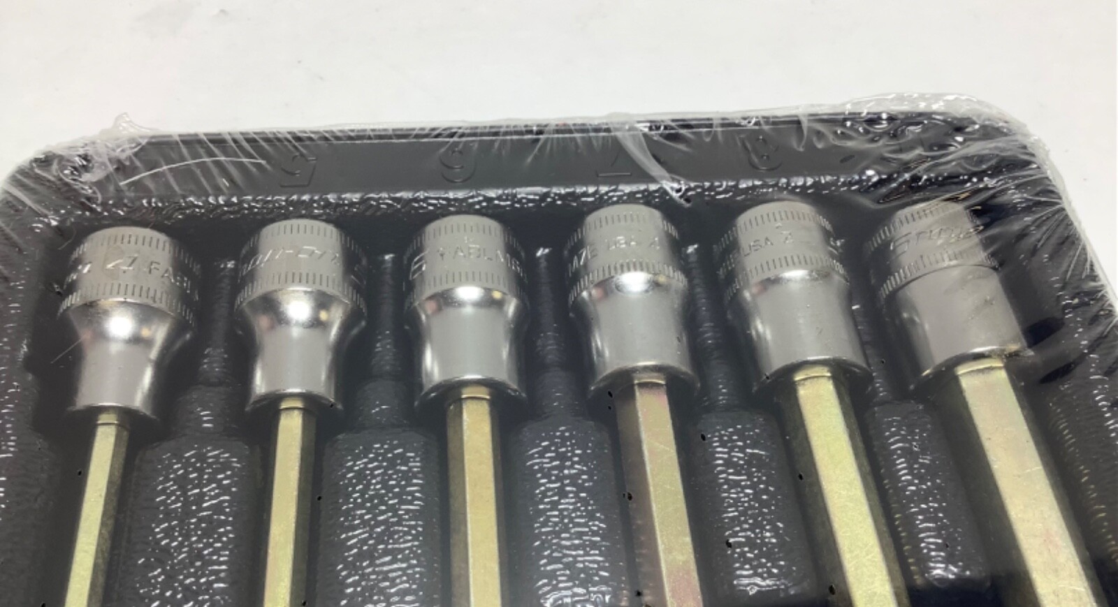 New Snap-on 206EFABLM 3/8″ Drive 4 to 10 mm Metric Long Ball Hex Bit Socket Set