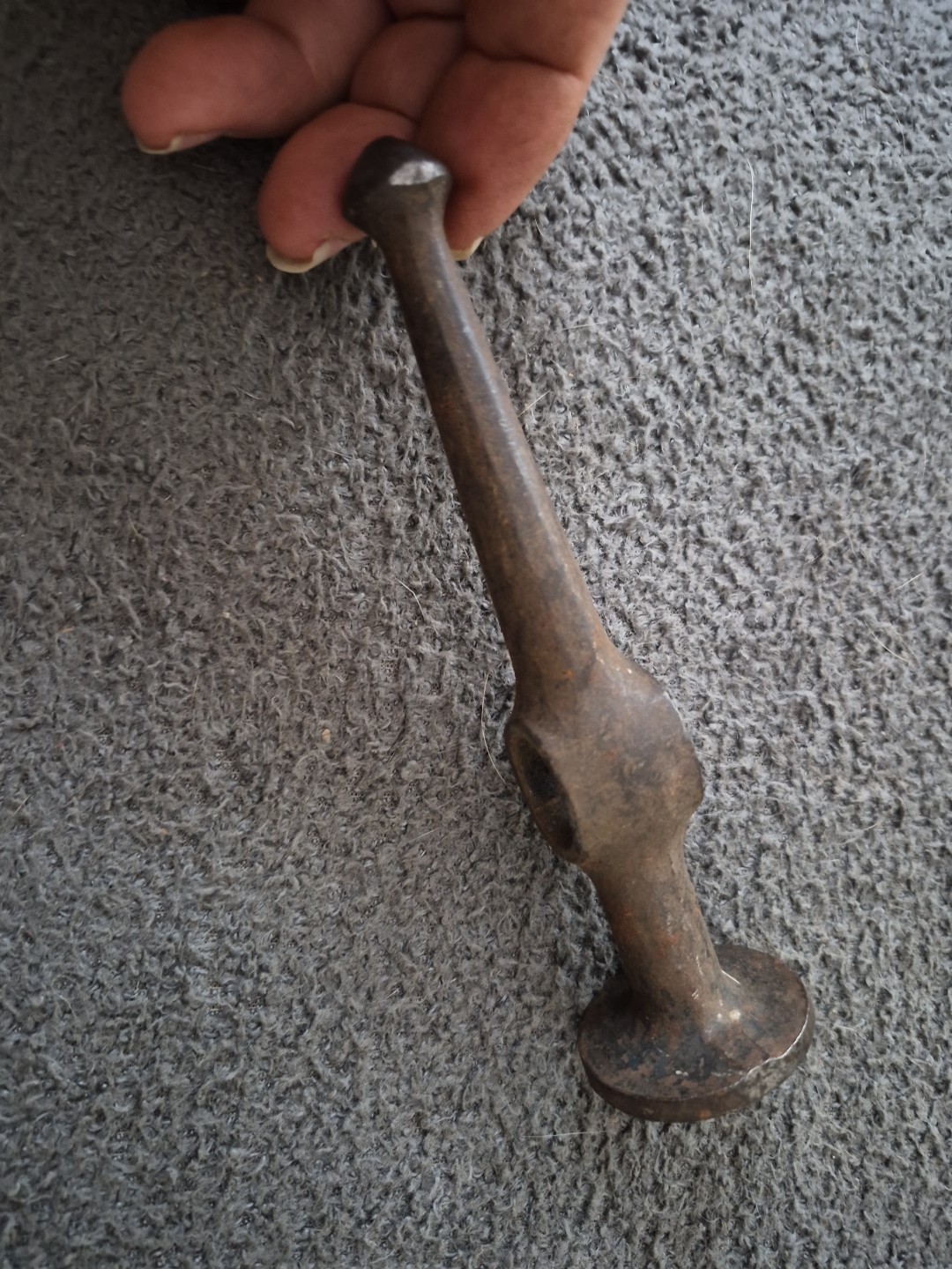 Vintage Auto Body Hammer Round Herbrand Head Only