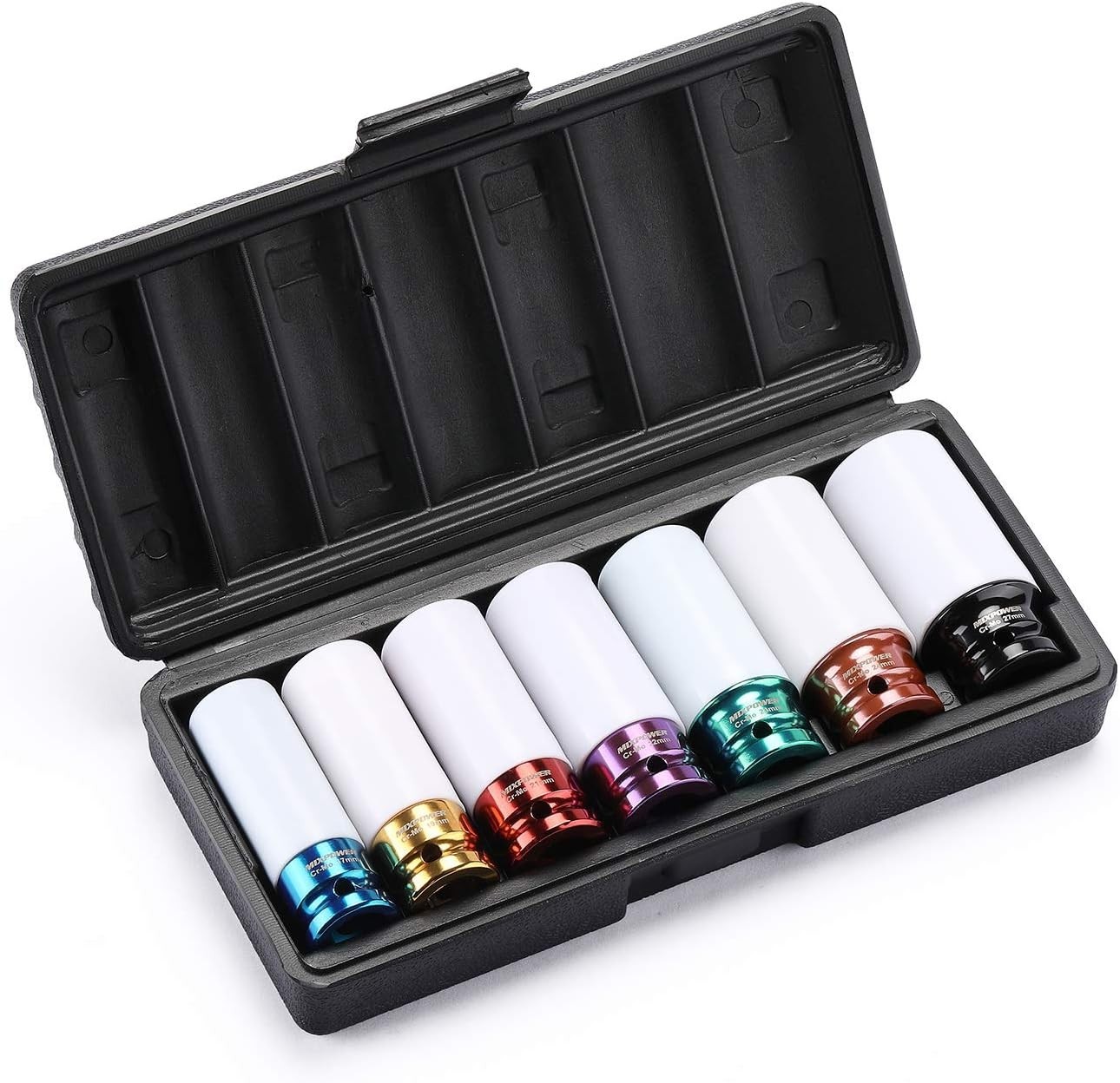 1/2″ Drive Thin Wall Deep Impact Socket Set – 17mm to 27mm, Non-Marring