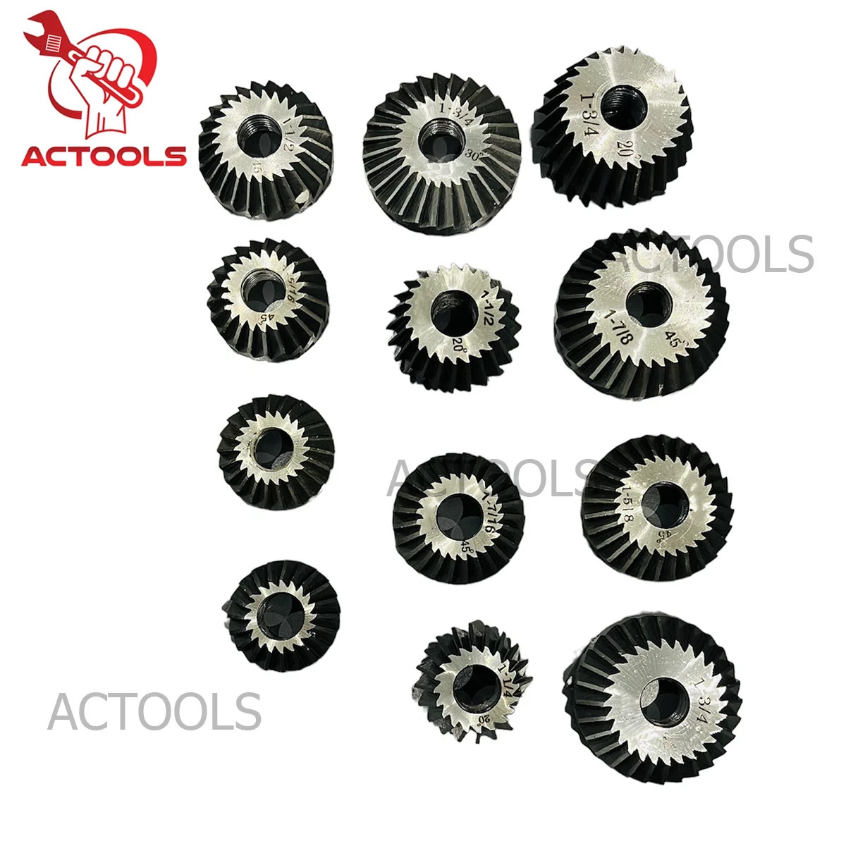 Valve Seat & Face Cutter Set 12 Pcs Set For Vintage Cars & Bikes ACTOOLS USA