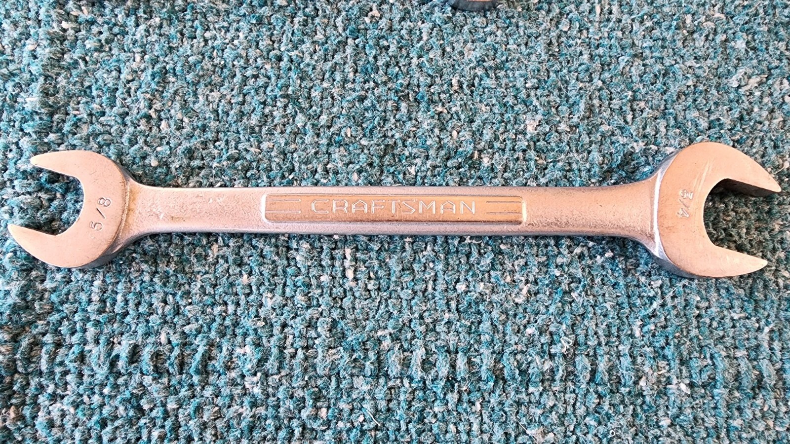 4 Craftsmen Open End Wrenches: 15/16″x1″, 5/8″x3/4″, 3/8″x7/16″, 1/4″x5/16″ USA