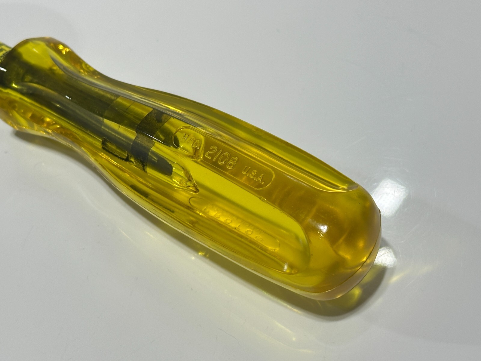 NEW Proto Tools USA 2108 Punch & Chisel Holder, 8″ OAL, Yellow Amber Hard Handle