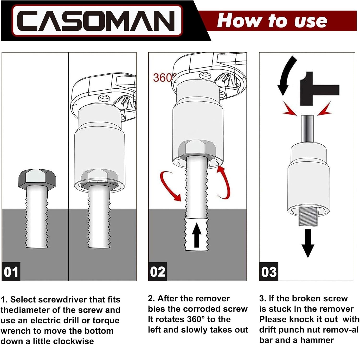 Chrome Molybdenum 5-Piece Twist Socket Set – Effortless Rusted Nut Removal