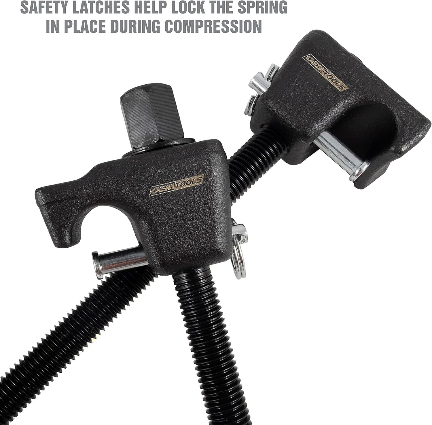 Heavy Duty Spring Compressor Tool Set – 10.75 Inch with Safety Latches and Case