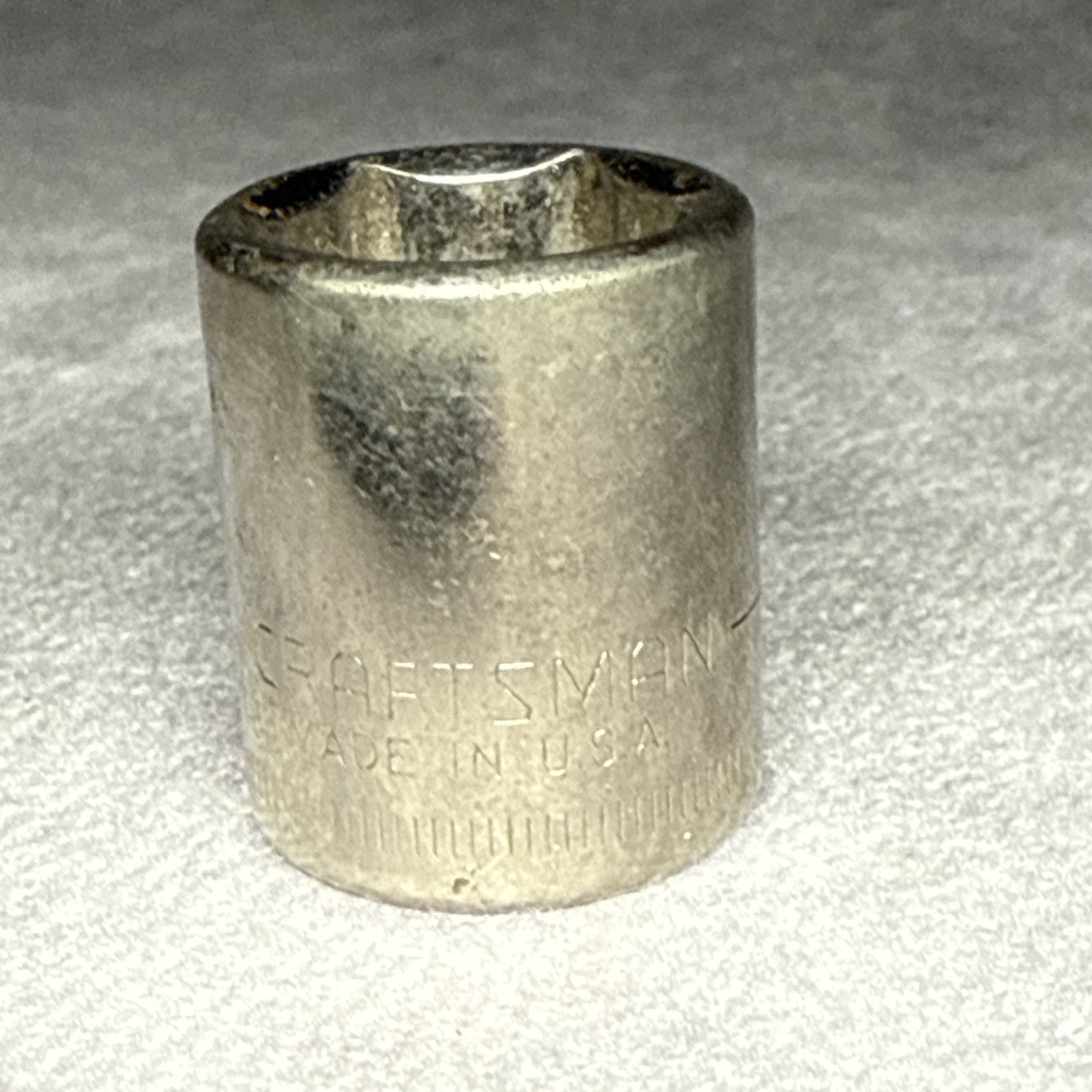 Craftsman 13mm 1/4″ Drive 6 Pt Chrome Socket USA 43514 Vintage USA Made