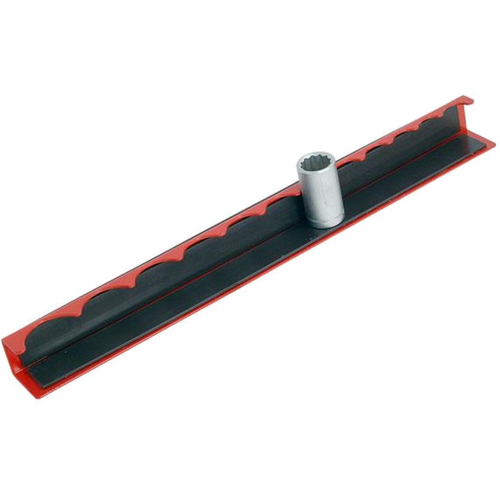 Neilsen 3/8″ Magnetic Portable 12 Socket Holder Rail Retaining Rack Holders