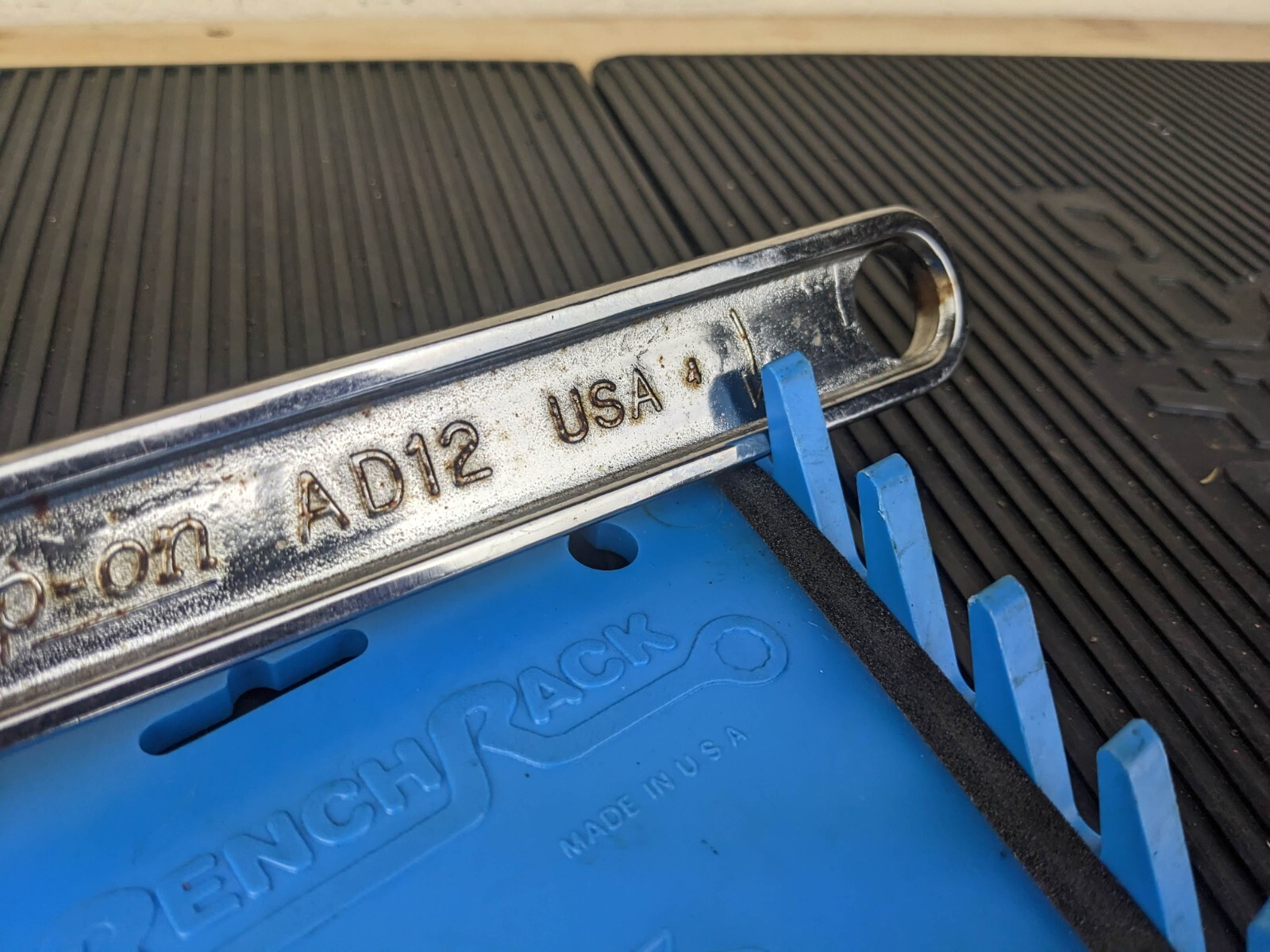 #bc026 Snap-On 12″ Adjustable Wrench AD12 USA 300mm Chrome