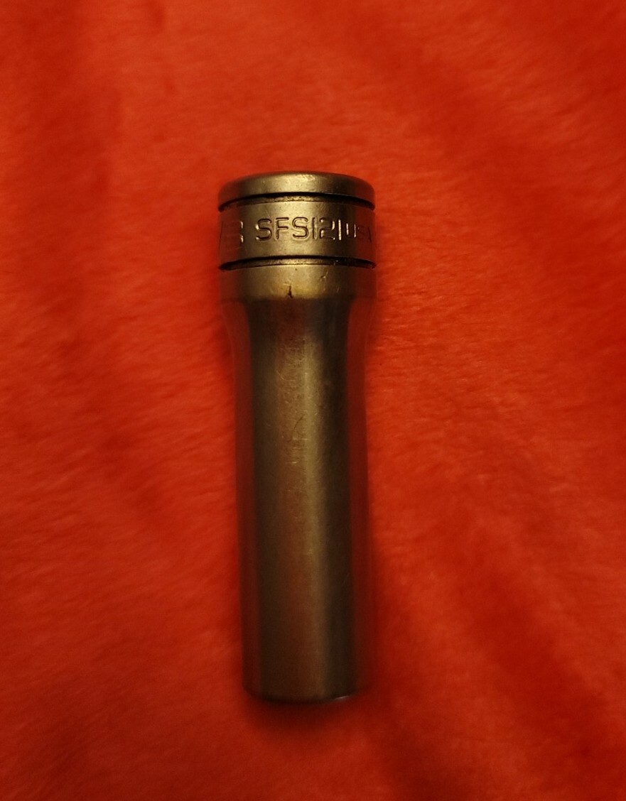 Snap-On Tool SFS121 3/8″ Deep Socket 6 Point 3/8″ Drive Socket Made in the USA