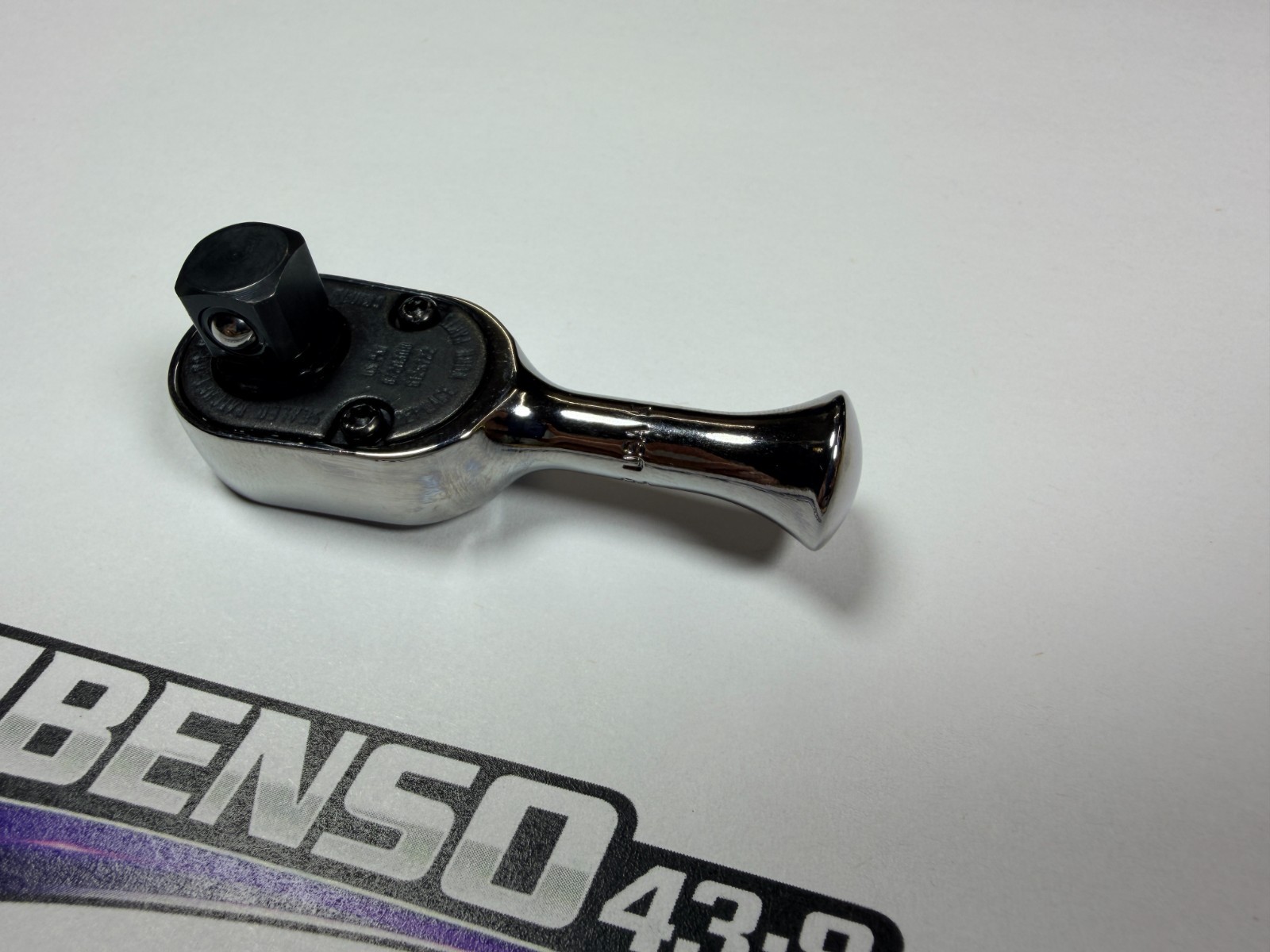Snap-on Tools USA NEW 3/8″ Drive Compact Chrome Stubby Fixed Head Ratchet FKC72