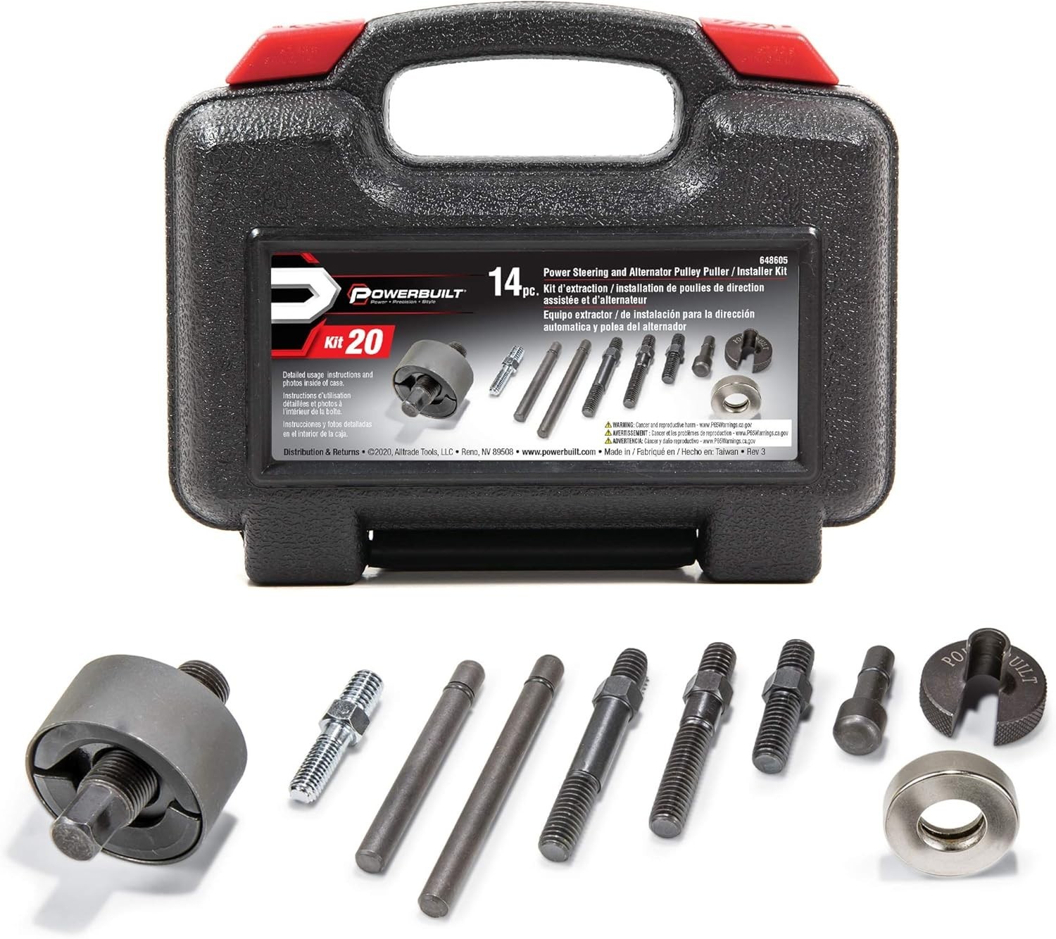 Power Steering and Alternator Pulley Puller Installer Kit – 648605