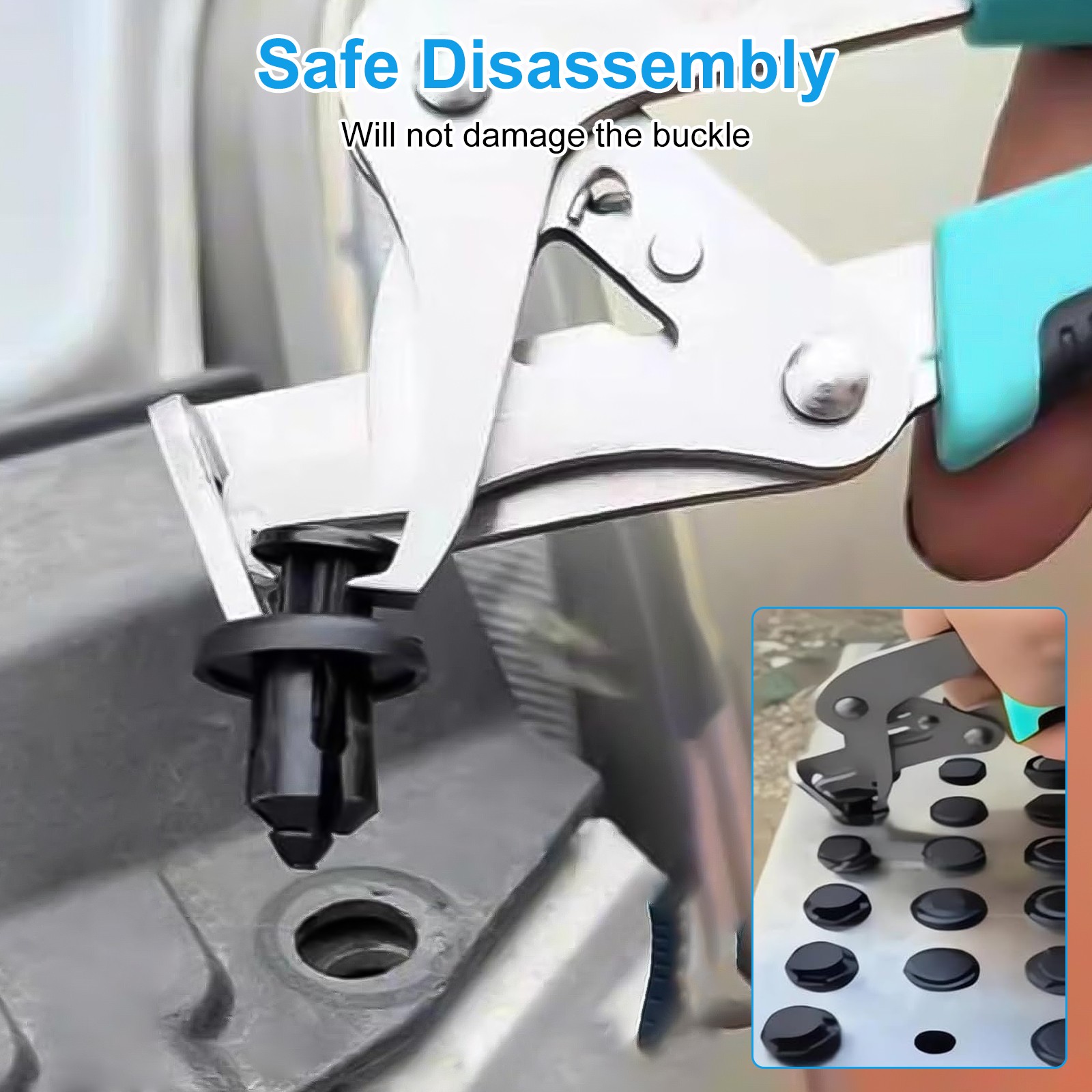 Car Clip Removal Pliers Trim Door Panel Fastener Remover Lever Disassembly Tool