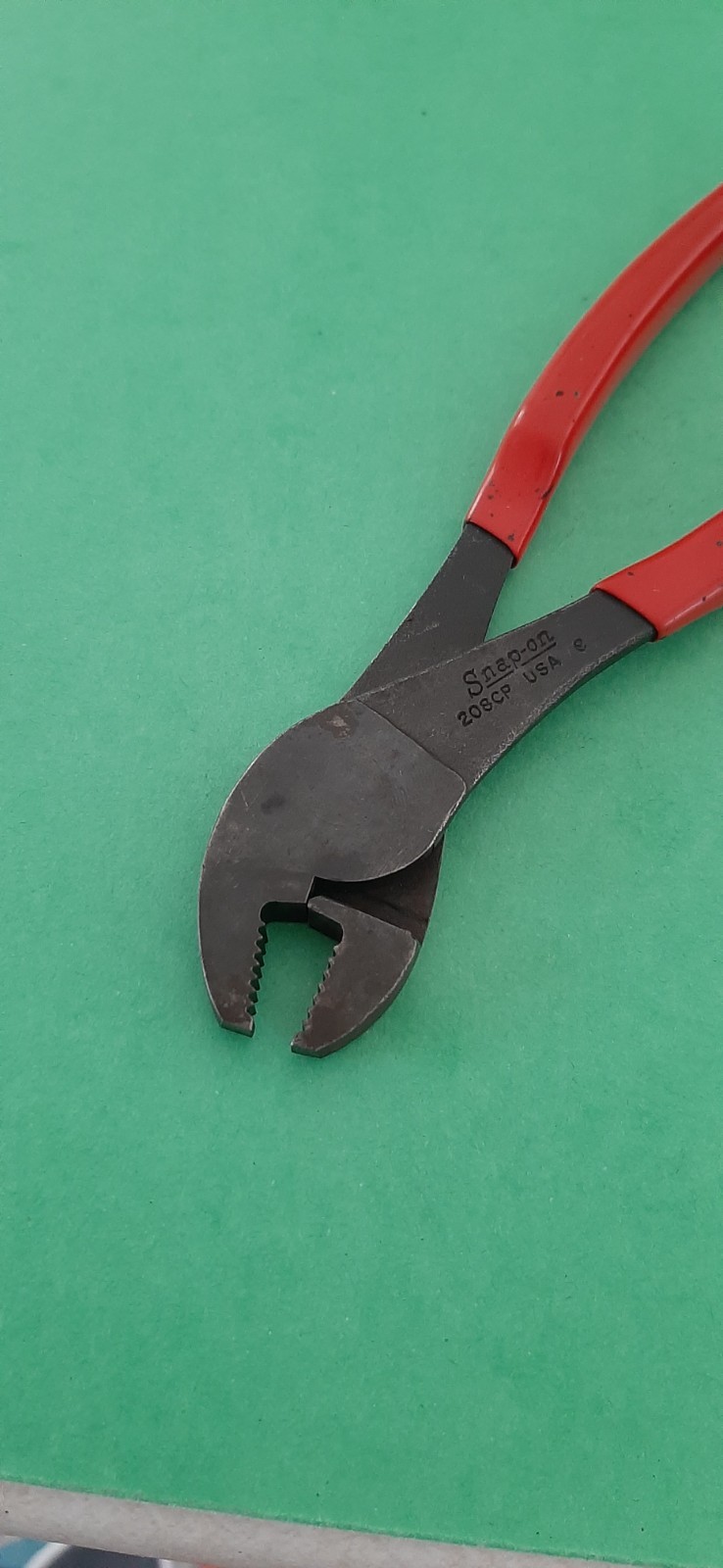 Snap-on Tools 208CP 8″ Angle Nose Battery Terminal Pliers USA Red Handle 629