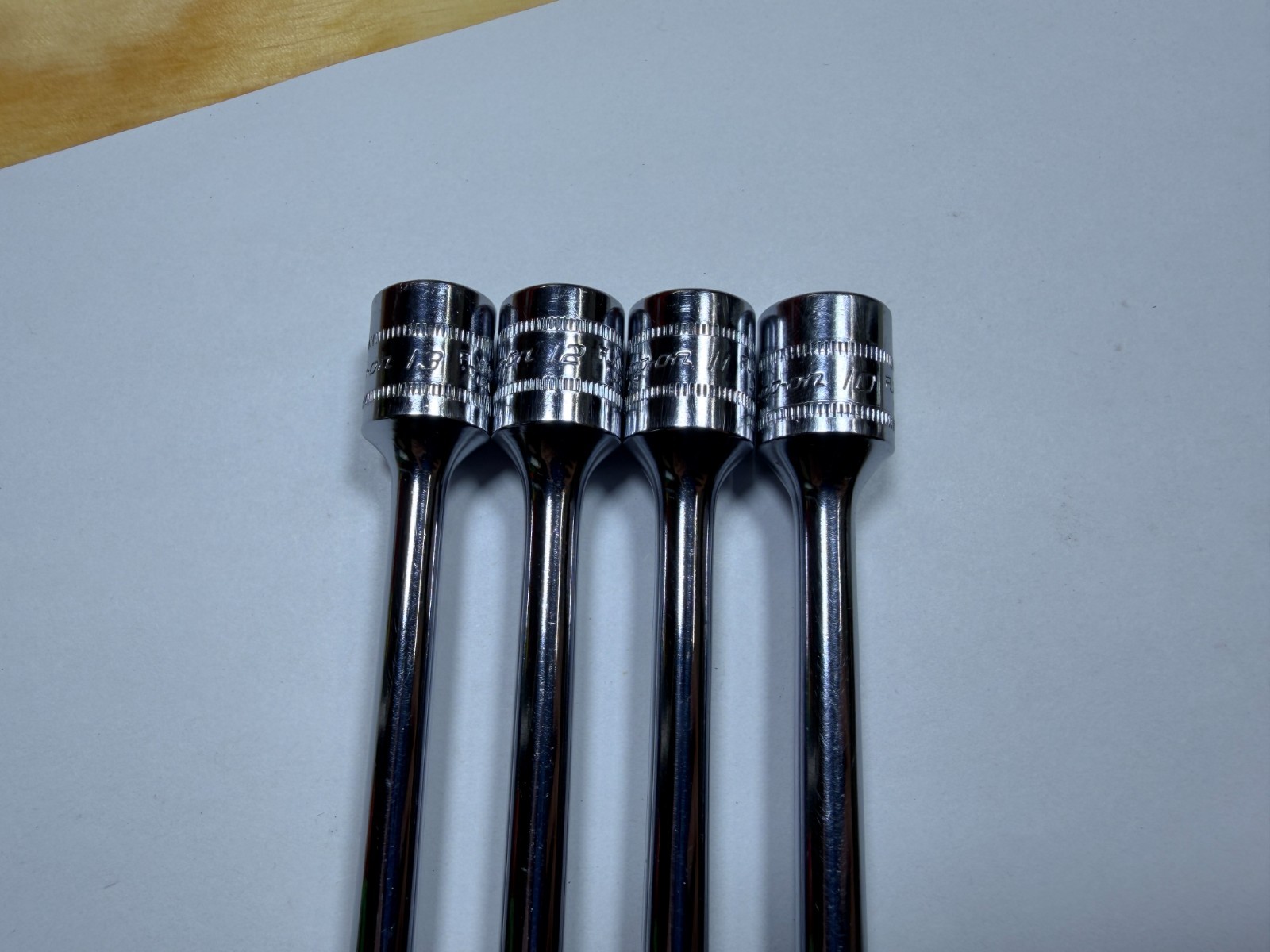 Snap-On Tools USA RARE 4pc 3/8″ Drive Metric Swivel Extension Socket Set FLXM804