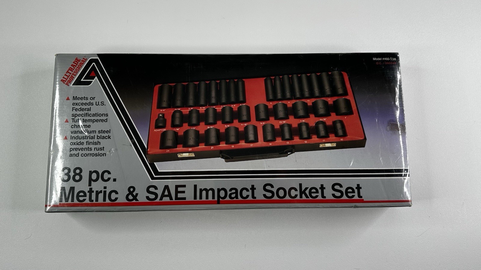 Vintage ALLTRADE Metric & SAE Impact Socket Set – 38pc Sealed (1980s)