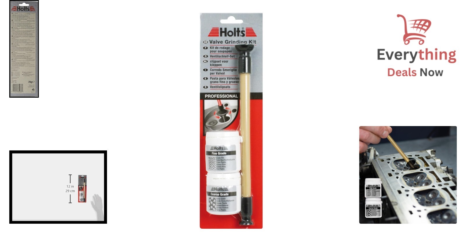 Valve Grinding Kit Fine Coarse Polish Resealing Cylinder Heads Removing Deposits