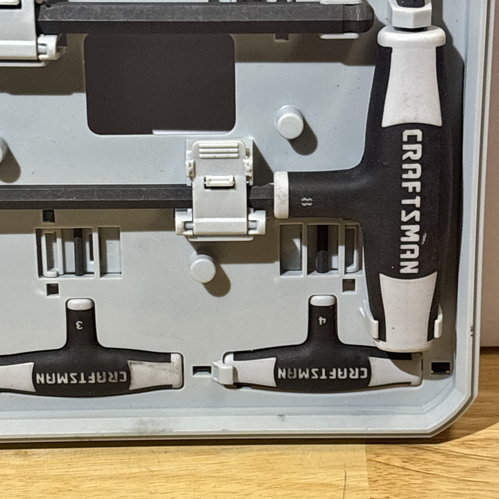 Craftsman Metric T Through Handle Ball Round Hex Key Wrench Set 9 46384 USA
