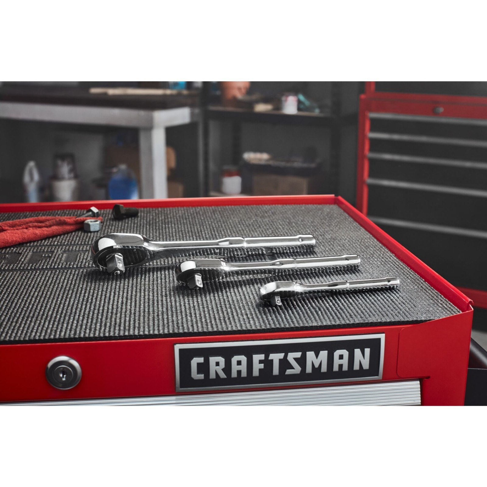 CRAFTSMAN 72‑Tooth 1/4″ Drive Full Polish Handle Ratchet Socket Wrenc