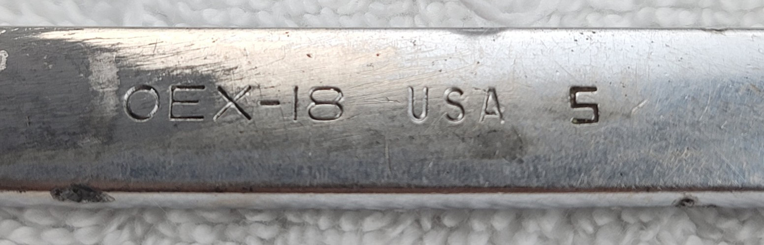 Snap-on 9/16 OEX-18 Combination Wrench 12-Point Forged Steel USA