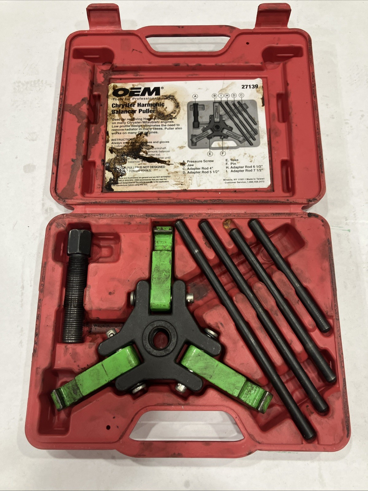 OEM Tools 27139 Chrysler Harmonic Balancer Puller
