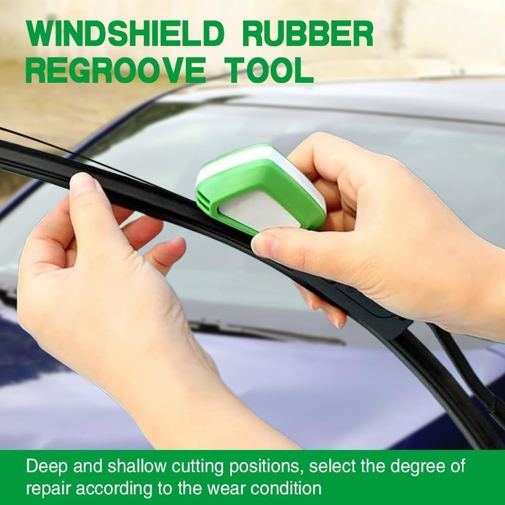Portable ABS Wiper Regroover Tool with Sponge – Universal Fit for All Vehicles